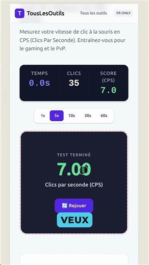 Test de Clic : Combien de CPS peux-tu faire ? 🖱️🔥