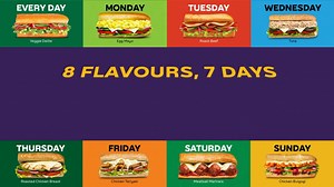 Hit refresh on your taste buds everyday with Subway's new Flavour of the Day! For a limited time only, Subway is serving up 8 different Subs for 7 days of the week. Grab yours now and let us know which flavour is your favourite! 🤤 #BetterForYou #SubwaySG #FlavourOfTheDay | Subway Singapore
