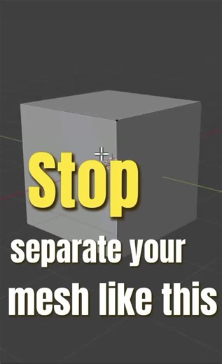 best way to separate mesh in blender! #modeling #blender