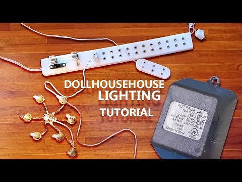 Dollhouse House Lighting Tutorial Using Round Wire & Extensions