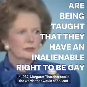 1.7M views · 6.3K reactions | Margaret Thatcher implemented it. Theresa May supported it. Labour repealed it. Here's what the Tories' homophobic policy, Section 28, was all about ↓ | The Labour Party | Facebook