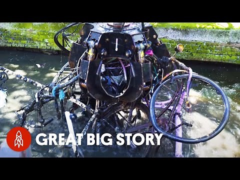 Fishing for Bikes in the Amsterdam Canals