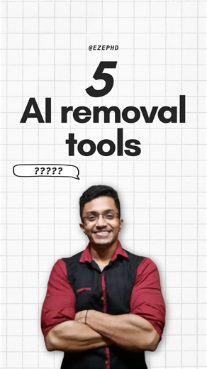 Priyo Das | Assistant Professor| PhD research coach on Instagram: "5 AI removal tools✅ . There are 5 AI removal tools that you can use for writing your research paper or thesis. Here are 5 tools: 1. Essaydone.ai 2. Stealthwriter 3. EditGPT 4. Rewritify 5. Quilbot . Save these names and use for writing your research paper or thesis. Very helpful for your PhD journey . #phd #research #aitool"