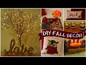 DIY easy fall room decor I Easy room decor ideas I diy home decorations