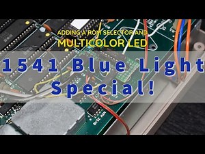 Commodore 1541 Blue Light Special - Adding a ROM selector and enhancing the power LED