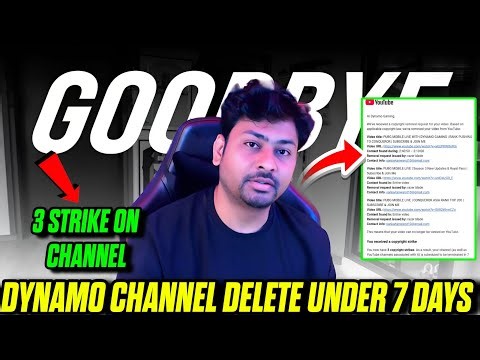 DYNAMO CHANNEL DELETE UNDER 7 DAYS 🙏❤️ || DYNAMO GAMING STRIKE 😱 | #dynamo #bgmi #dynamogaming