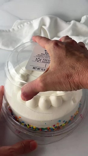 3.8M views · 36K reactions | Walmart cake makeover!Needed a cake in a hurry for my husband’s bday! This cake was made by stacking three mini cakes from Walmart then frosting with homemade chocolate buttercream and covering the sides with 48 Reese’s! Find the chocolate buttercream recipe on the blog - MOMLOVESBAKING.com #Cakemakeover #Walmart cake #ReesesCake | Mom Loves Baking | Facebook