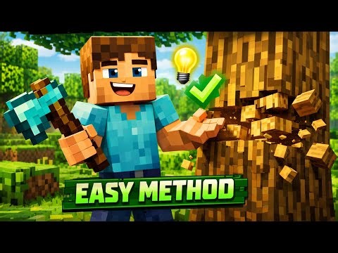 STOP Cutting Trees Wrong! 😱 (Minecraft Guide)