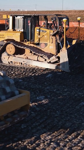 Everyone's favorite gas station is coming along 👀 #Caterpillar #Dozer #Tennessee #Murfreesboro #Nashville #Construction #Dirt #Rocks #Equipment