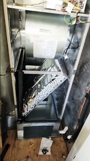 HVAC new AHU coil installation 454B