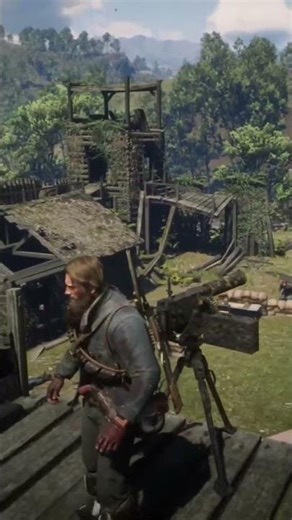 MACHINE GUN SHOOTOUT?!👀👀🤯💥💥 #rdr2