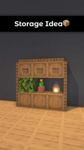Aesthetic Vertical Storage Idea In Minecraft! 📦✨