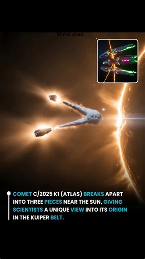 shadtechhub | 🚨 BREAKING: Comet ATLAS Just Put on a Solar System Show! 🔭 ​In an absolutely stunning astronomical event, Comet C/2025 K1 (ATLAS) was... | Instagram