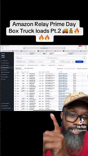 Amazon Relay set DAT Load board on 🔥 for Prime Day Box Truck Loads 🚚💰💰