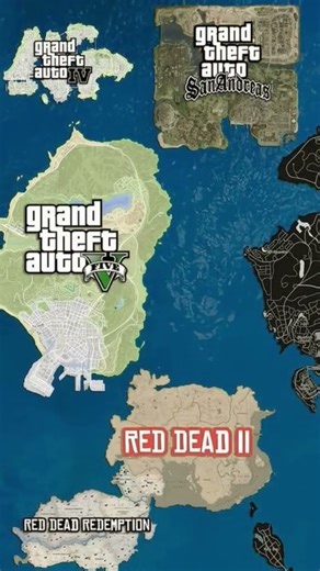 All GTA maps past to present #gta6leak #gtav #gtavicecity #gtasanandreas #gta3 #gtadefinitiveedition
