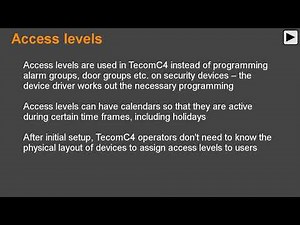TecomC4 - Users and Access (Part 1)
