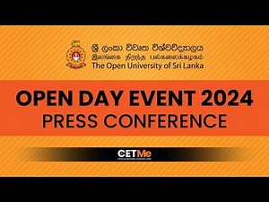 Press conference - The Special ''Open Day Event 2024'' | The Open University of Sri Lanka