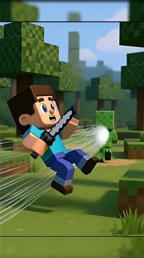 Creeper Farts BOOST?! Steve Flys 😂💨 | Minecraft Short