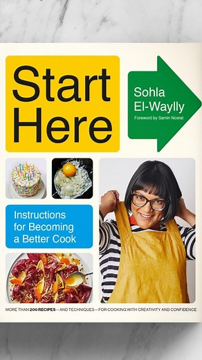 Sohla El-Waylly on Instagram: "It’s a book! Somehow all the not sleeping, not showering, and only eating popcorn for days turned into my first cookbook, START HERE! Who knew? Well, I guess my editor Tom Pold, my agent @cowlesagency and the entire team @knopfcooks @aaknopf I’m so excited for it to be in the world and, hopefully, in your kitchen! It’ll be out October 31 in the US, UK, and Canada at a book store near you, but is available to preorder at the link in my bio NOW! Your preorders really