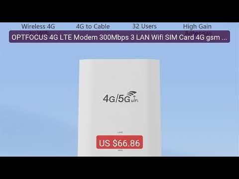 OPTFOCUS 4G LTE Modem 300Mbps 3 LAN Wifi SIM Card 4G gsm Mo... — Top Pick 2026 | Unbeatable Price!