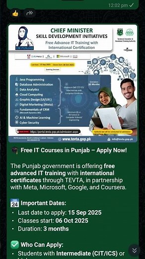 CM Free IT courses with International Certificates Graphic design, data analysis, cloud computing