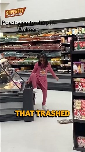 Kid throws tantrum in store.