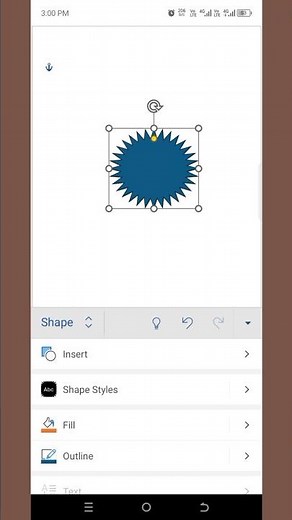 How to insert a shape on a mobile in MS WORD | MS WORD #shorts #shortsfeed #ytshorts #msword #wordy