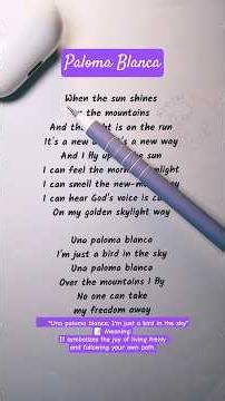 Easy English Karaoke | Paloma Blanca – Sing & Learn English