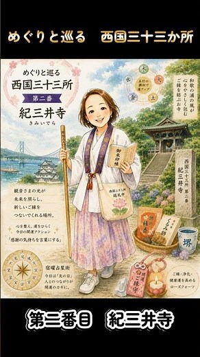 【西国三十三所 第二番】歩みを止めそうな時に訪れたい場所｜紀三井寺 #開運スポット #パワースポット #運気アップ
