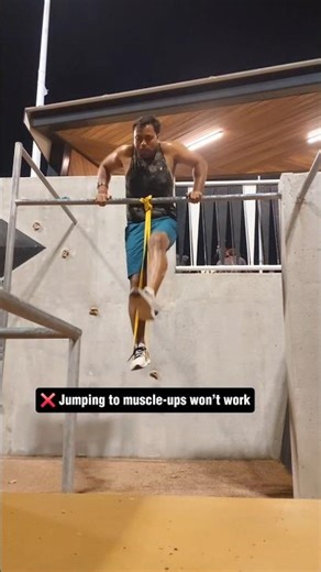 ❌ Stop Jumping to Muscle-Ups | Beginner Guide #MuscleUpBeginner #BandAssisted #fitnessshorts
