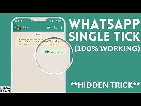How To Show One Tick On WhatsApp For Android | WhatsApp Single Tick Only (100% Only Working Trick)