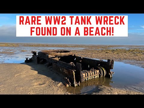 RARE WW2 Tank Wreck FOUND On A Beach!