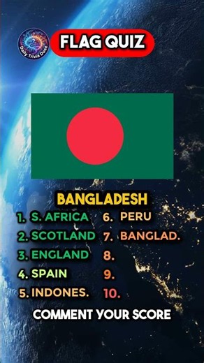 Can You Identify All 10 Of These World Flags?