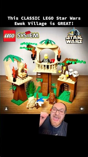 This LEGO Ewok Village is a THROWBACK #lego #legos #legostarwars #starwars #legosets #legotoys #toys