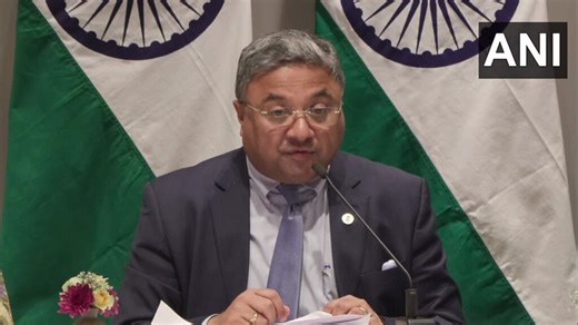 #WATCH | Oslo, Norway | MEA Secretary (West) Sibi George says, "...We are one sixth of the total population of the world, but not one sixth of the problems of the world. We have a constitution which guarantees the fundamental rights of the people. We have equal rights for the women of our country, which is very important...We believe in equality, we believe in human rights...If anyone whose rights are violated, they have the right to go to court...We are proud to be a democracy..."