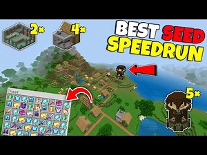 Best SpeedRun Seed for Minecraft 121 Bedrock And PE | Seed Minecraft 2025 | Minecraft Seeds