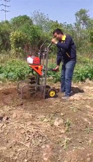 Powerful Digging Auger Machine for Efficient Hole Digging