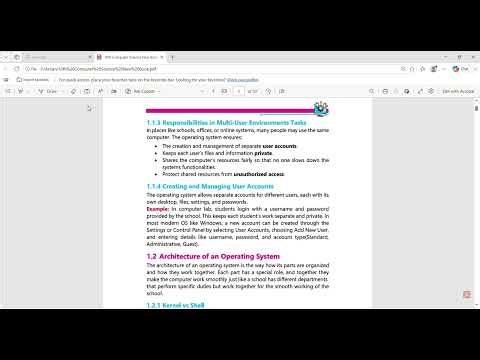 1.1.3 Responsibilities in multi-User Environment Tasks