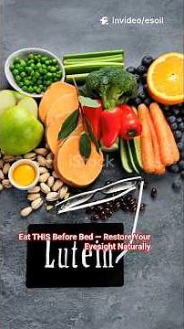Seniors 60+: Eat This BEFORE Bed to Naturally Restore Your EYESIGHT While You Sleep!