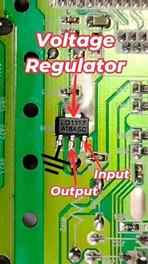Voltage Regulator (LD1117) Pinouts Explained #shorts #repair #electronics