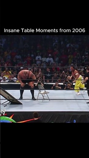 Insane WWE Table Moments from 2006! 😱💥 #Shorts"