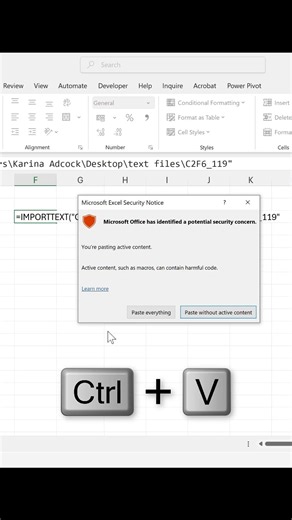 IMPORTTEXT in Excel