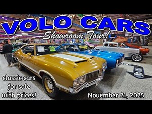 CLASSIC CARS FOR SALE !! Volo Cars November 21 2025 - muscle cars - hot rods - classic cars - trucks
