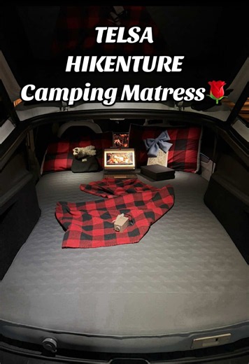 Hikenture Car Air Mattress for Tesla Model Y & SUV, 4 Inch Thick Inflatable Car Bed with Electric Pump, 76×52×4in Sleeping Mattress for Camping, Road Trips & Travel @Hikenture #hikenture #teslaowner #teslatok #tesla #teslaaccessories