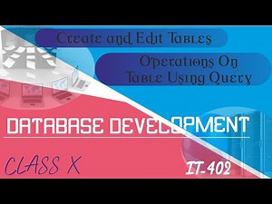 Create and edit tables |SQL commands | Perform operations |Class10 IT402 |DataBase Management System