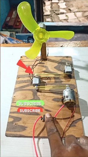 I Made A Mini Table Fan Using Only DC Motor