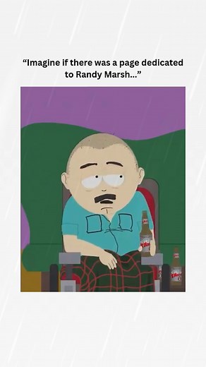 BEST OF RANDY MARSH ™️ on Instagram: "South Park: Randy Marsh is Powerless Against This Terrible Disease Please follow @randy.marsh.daily to prove my teacher wrong! #southpark #randymarsh #comedycentral #funny #meme"