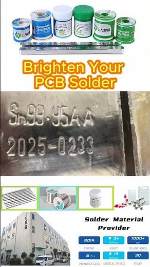 Bright PCB Solder Made Simple. Just Use Our Solder Bars. #pcb #soldering #tin #factorylife #russia