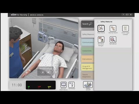 UNM nursing students experiencing clinicals through virtual simulation