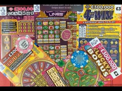 🤪🤪A fun session with five of the £3 UK National Lottery scratch cards, can we finally find a profit🤪